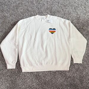 Abercrombie & Fitch Oversized Fleece Pride Sweatshirt